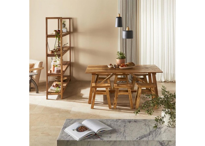 Τραπέζι γίγας Nextdeco ανακυκλωμένο ξύλο teak - mahoni Υ73xM240xΠ90εκ Τραπέζι γίγας Nextdeco ανακυκλωμένο ξύλο teak - mahoni Υ73xM240xΠ90εκ