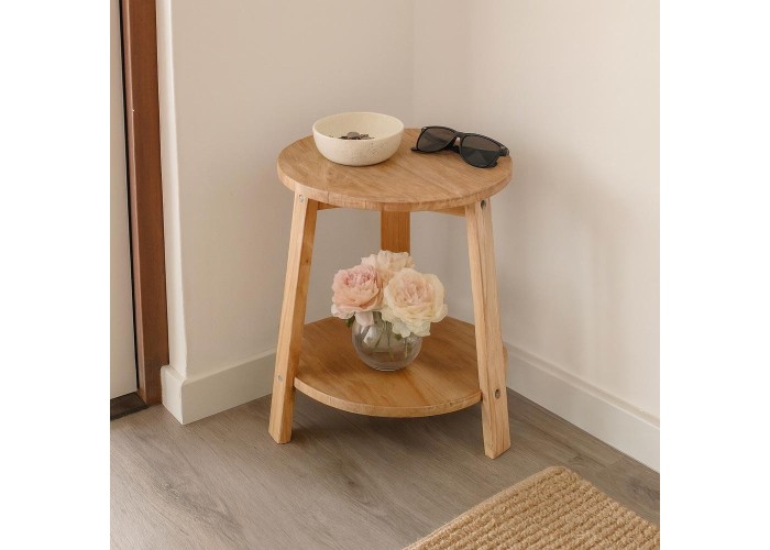 Τραπεζάκι Nextdeco 2 επιπέδων ανακυκλωμένο ξύλο mahoni Υ45Ø40εκ Τραπεζάκι Nextdeco 2 επιπέδων ανακυκλωμένο ξύλο mahoni Υ45Ø40εκ