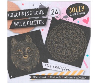 Βιβλίο ζωγραφικής με glitter με 24 σελίδες 21x21x0,5εκ. Βιβλίο ζωγραφικής με glitter με 24 σελίδες 21x21x0,5εκ.