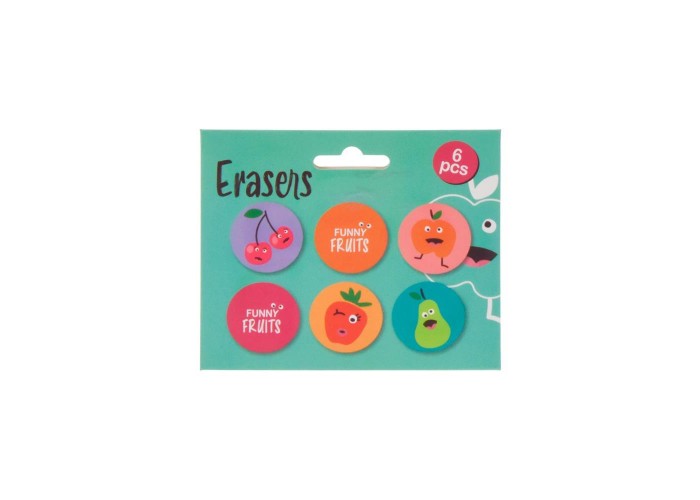 Σβήστρες Funny fruit 6 τεμαχίων