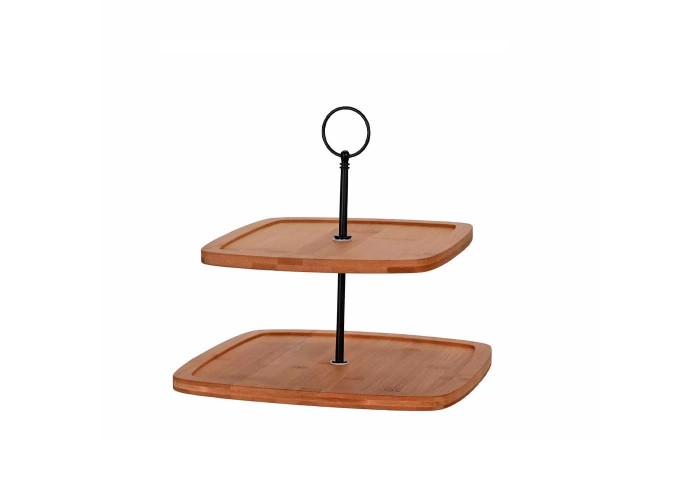 Ορντερβιέρα τετράγωνη από bamboo Y23,5x25x25εκ. Ορντερβιέρα τετράγωνη από bamboo Y23,5x25x25εκ.