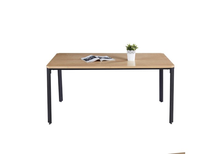Τραπέζι Nextdeco MDF καπλαμά και δρυ ξύλο Υ75x160x90εκ