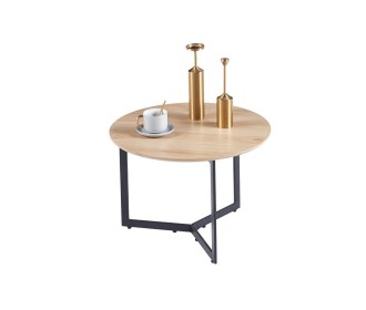 Τραπεζάκι Nextdeco Kaiser από ξύλο καπλαμά Ø60x42εκ Τραπεζάκι Nextdeco Kaiser από ξύλο καπλαμά Ø60x42εκ