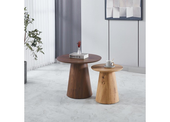 Τραπεζάκι Nextdeco Tango από ξύλο καπλαμά Ø40x40εκ Τραπεζάκι Nextdeco Tango από ξύλο καπλαμά Ø40x40εκ