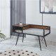 Έπιπλο εισόδου μεταλλικό Nextdeco επιφάνεια MDF σκούρο καφέ Υ58x110x40εκ, Έπιπλο εισόδου μεταλλικό Nextdeco επιφάνεια MDF σκούρο καφέ Υ58x110x40εκ,