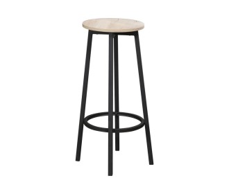 Σκαμπό bar μεταλλικό Nextdeco φυσικό ξύλο Υ70xØ38εκ. Σκαμπό bar μεταλλικό Nextdeco φυσικό ξύλο Υ70xØ38εκ.