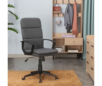 Καρέκλα γραφείου Nextdeco γκρι Υ107,5-117,5x65.5x64,5εκ.