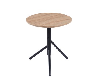 Τραπέζι μεταλλικό Nextdeco La Palma oak Υ55xØ50εκ, Τραπέζι μεταλλικό Nextdeco La Palma oak Υ55xØ50εκ,