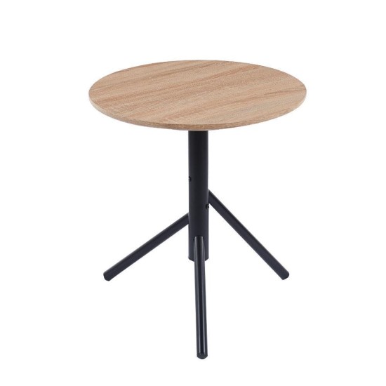 Τραπέζι μεταλλικό Nextdeco La Palma oak Υ55xØ50εκ, Τραπέζι μεταλλικό Nextdeco La Palma oak Υ55xØ50εκ,
