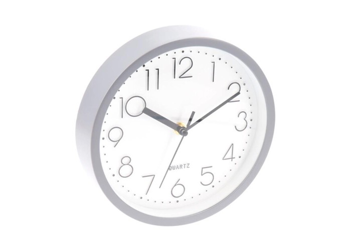 Ρολόι τοίχου γκρι Ø20εκ. Ρολόι τοίχου γκρι Ø20εκ.