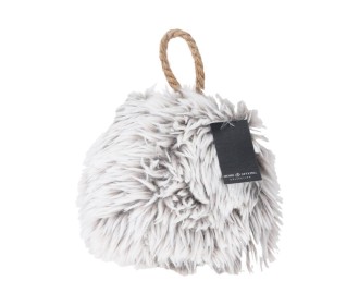 Στοπ πόρτας γούνινο, Υ15x10x15εκ. Γκρι Στοπ πόρτας γούνινο, Υ15x10x15εκ. Γκρι