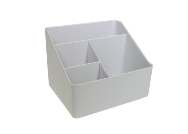 Organizer για καλλυντικά ή μολυβοθήκη, λευκό, 18x13,5x15 εκ. Organizer για καλλυντικά ή μολυβοθήκη, λευκό, 18x13,5x15 εκ.