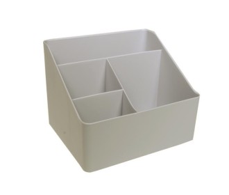 Organizer για καλλυντικά ή μολυβοθήκη, μπεζ, 18x13,5x15 εκ. Organizer για καλλυντικά ή μολυβοθήκη, μπεζ, 18x13,5x15 εκ.