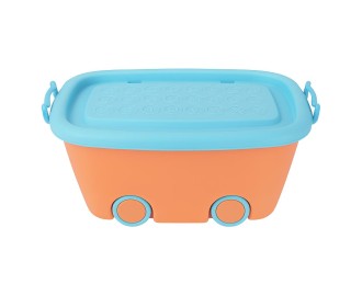 Κουτί αποθήκευσης με 4 ρόδες ροζ Υ24x47x30εκ. Κουτί αποθήκευσης με 4 ρόδες ροζ Υ24x47x30εκ.