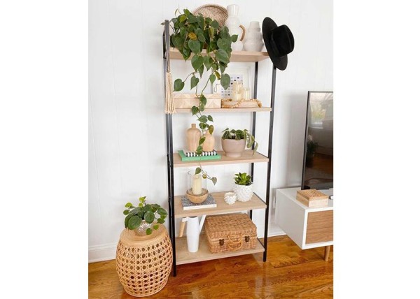 Ραφιέρα με 5 επίπεδα, Υ180x100x36-20(βάση-κορυφή) εκ. Ραφιέρα με 5 επίπεδα, Υ180x100x36-20(βάση-κορυφή) εκ.