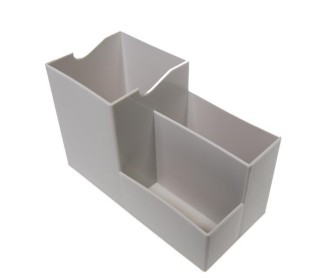 Μολυβοθήκη, γκρι, Υ10x15x7 εκ. Μολυβοθήκη, γκρι, Υ10x15x7 εκ.