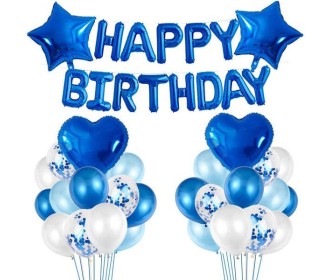 Διακοσμητικό σετ γενεθλίων μπλε