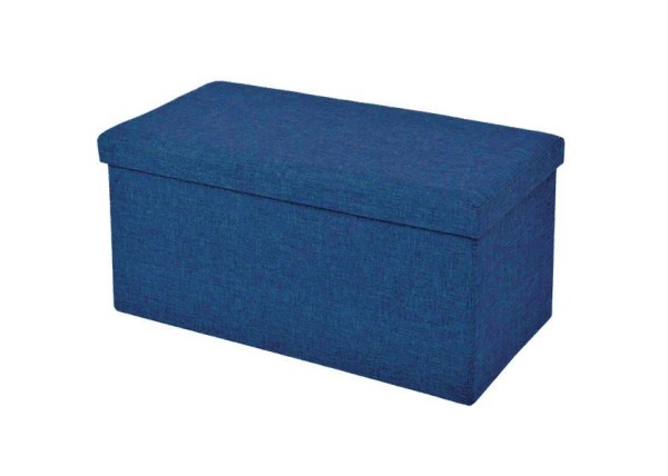 Σκαμπό με αποθηκευτικό χώρο, σκούρο μπλε, Υ36x76x38 εκ. Σκαμπό με αποθηκευτικό χώρο, σκούρο μπλε, Υ36x76x38 εκ.