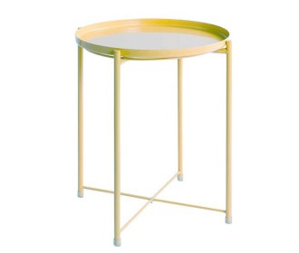 Τραπεζάκι μεταλλικό Nextdeco κίτρινο Y53xØ42εκ. Τραπεζάκι μεταλλικό Nextdeco κίτρινο Y53xØ42εκ.