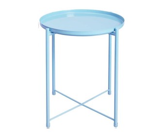 Τραπεζάκι μεταλλικό Nextdeco γαλάζιο Y53xØ42εκ. Τραπεζάκι μεταλλικό Nextdeco γαλάζιο Y53xØ42εκ.