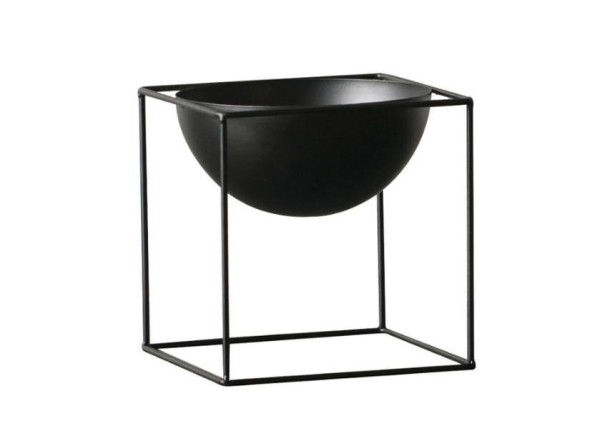 Κασπώ - μεταλλική βάση για γλάστρες στρογγ. μαύρη Y60xØ33εκ.