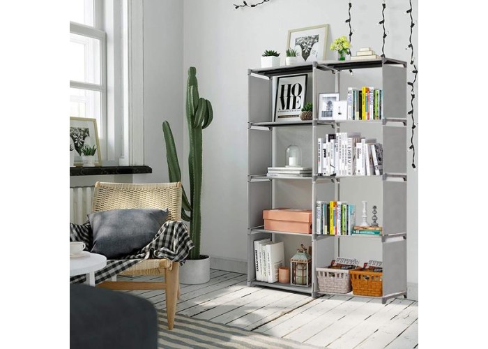 Ραφιέρα Nextdeco με 8 ράφια Υ128x82x31εκ. Ραφιέρα Nextdeco με 8 ράφια Υ128x82x31εκ.