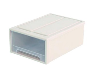 Κουτί αποθήκευσης στοιβαζόμενο λευκό Υ17x41x29εκ.