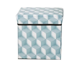 Σκαμπό-κουτί αποθήκευσης κύβοι Υ30x30x30εκ.