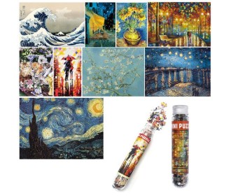 Παζλ σε διάφανο σωλήνα 150 τμχ 10x15εκ. κοκτέηλ 9 σχέδια