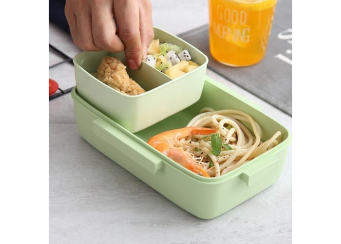 Lunch Box bamboo 3 θέσεων με χωρίσματα Υ7,1x23,4x15εκ. Lunch Box bamboo 3 θέσεων με χωρίσματα Υ7,1x23,4x15εκ.