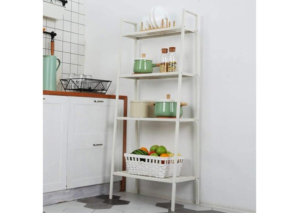 Ραφιέρα βιβλιοθήκη Nextdeco 4 επίπεδων λευκή Υ147x35x35εκ. Ραφιέρα βιβλιοθήκη Nextdeco 4 επίπεδων λευκή Υ147x35x35εκ.