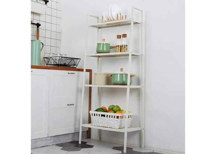 Ραφιέρα βιβλιοθήκη Nextdeco 4 επίπεδων λευκή Υ147x35x35εκ. Ραφιέρα βιβλιοθήκη Nextdeco 4 επίπεδων λευκή Υ147x35x35εκ.