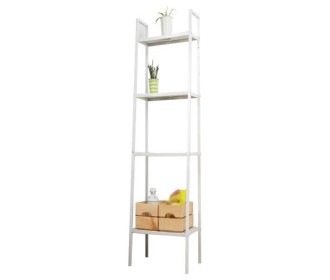 Ραφιέρα βιβλιοθήκη Nextdeco 4 επίπεδων λευκή Υ147x35x35εκ. Ραφιέρα βιβλιοθήκη Nextdeco 4 επίπεδων λευκή Υ147x35x35εκ.