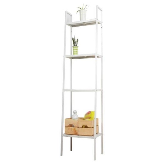 Ραφιέρα βιβλιοθήκη Nextdeco 4 επίπεδων λευκή Υ147x35x35εκ. Ραφιέρα βιβλιοθήκη Nextdeco 4 επίπεδων λευκή Υ147x35x35εκ.