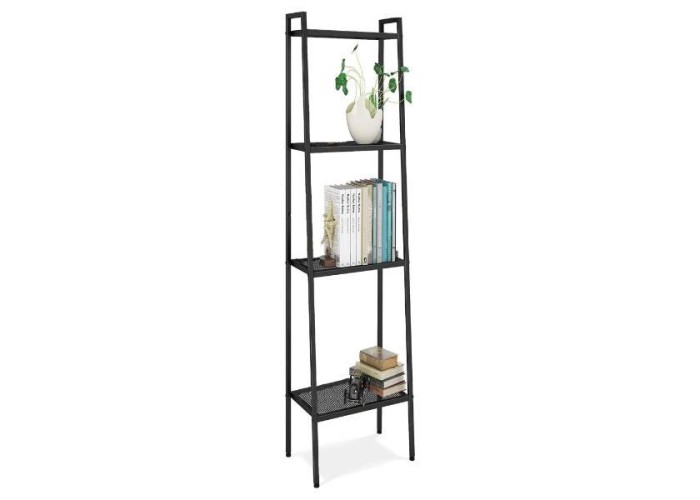 Ραφιέρα βιβλιοθήκη Nextdeco 4 επίπεδων μαύρη Υ147x35x35εκ Ραφιέρα βιβλιοθήκη Nextdeco 4 επίπεδων μαύρη Υ147x35x35εκ
