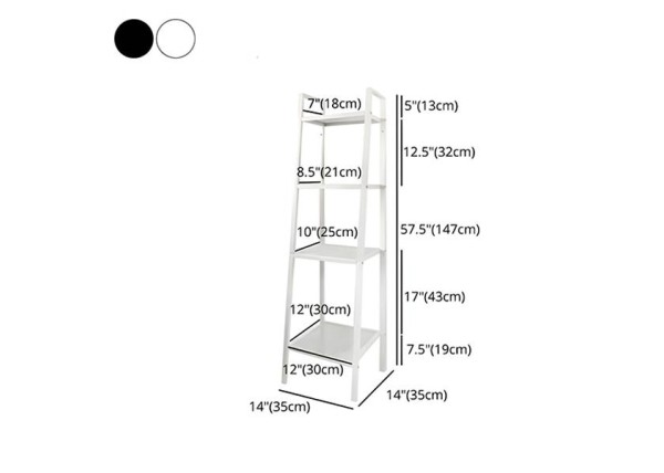 Ραφιέρα βιβλιοθήκη Nextdeco 4 επίπεδων λευκή Υ147x60x35εκ Ραφιέρα βιβλιοθήκη Nextdeco 4 επίπεδων λευκή Υ147x60x35εκ
