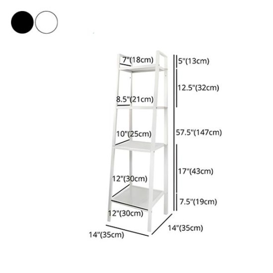 Ραφιέρα βιβλιοθήκη Nextdeco 4 επίπεδων μαύρη Υ147x60x35εκ. Ραφιέρα βιβλιοθήκη Nextdeco 4 επίπεδων μαύρη Υ147x60x35εκ.