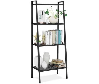 Ραφιέρα βιβλιοθήκη Nextdeco 4 επίπεδων μαύρη Υ147x60x35εκ. Ραφιέρα βιβλιοθήκη Nextdeco 4 επίπεδων μαύρη Υ147x60x35εκ.