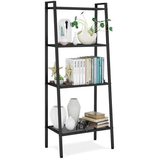 Ραφιέρα βιβλιοθήκη Nextdeco 4 επίπεδων μαύρη Υ147x60x35εκ. Ραφιέρα βιβλιοθήκη Nextdeco 4 επίπεδων μαύρη Υ147x60x35εκ.