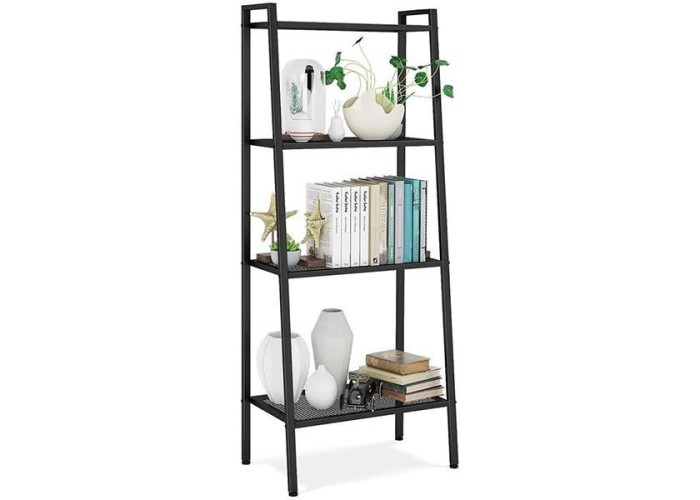 Ραφιέρα βιβλιοθήκη Nextdeco 4 επίπεδων μαύρη Υ147x60x35εκ. Ραφιέρα βιβλιοθήκη Nextdeco 4 επίπεδων μαύρη Υ147x60x35εκ.