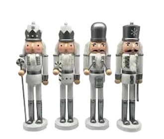 Καρυοθραύστης ασημένιος Υ25x9x6εκ. Κοκτέηλ 4 σχέδια Καρυοθραύστης ασημένιος Υ25x9x6εκ. Κοκτέηλ 4 σχέδια