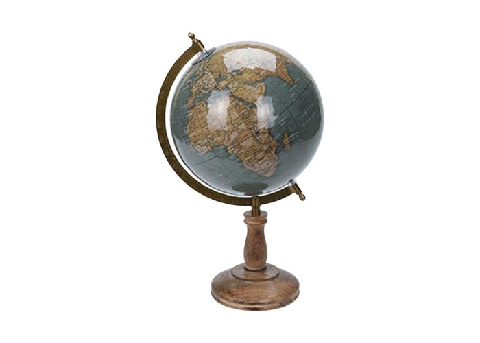 Υδρόγειος σφαίρα σε ξύλινη βάση Υ28x15,5x13εκ. Σχέδιο 2 Υδρόγειος σφαίρα σε ξύλινη βάση Υ28x15,5x13εκ. Σχέδιο 2