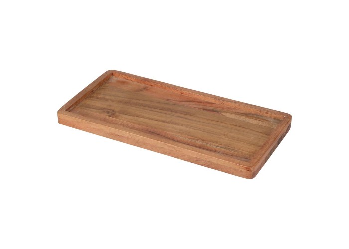 Δίσκος κοπής - σερβιρίσματος ξύλινος 28x14x2,5εκ.
