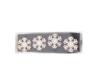 Δαχτυλίδι πετσέτας σετ 4 τεμαχίων ∅5εκ. Χιονονιφάδα 1 Δαχτυλίδι πετσέτας σετ 4 τεμαχίων ∅5εκ. Χιονονιφάδα 1