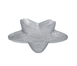 Γυάλινη πιατέλα αστέρι διάφανο ∅30xΥ4εκ. Γυάλινη πιατέλα αστέρι διάφανο ∅30xΥ4εκ.