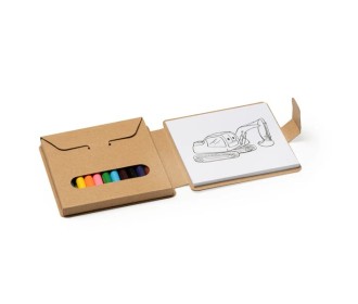 Βιβλίο ζωγραφικής μίνι με 12 χρωματιστές ξυλομπογιές 9,5x1,6x10,7εκ. Βιβλίο ζωγραφικής μίνι με 12 χρωματιστές ξυλομπογιές 9,5x1,6x10,7εκ.