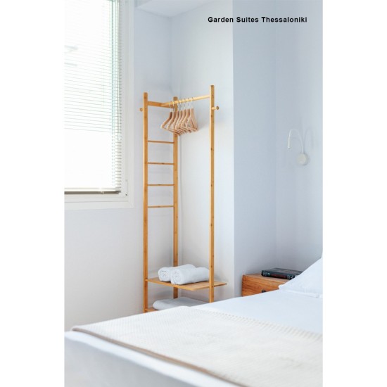 Κρεμάστρα ράγα οργάνωσης ρούχων bamboo Υ176x58x35εκ. Κρεμάστρα ράγα οργάνωσης ρούχων bamboo Υ176x58x35εκ.