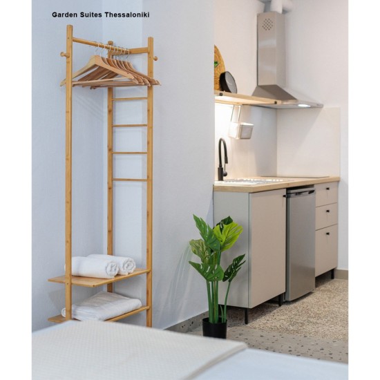 Κρεμάστρα ράγα οργάνωσης ρούχων bamboo Υ176x58x35εκ. Κρεμάστρα ράγα οργάνωσης ρούχων bamboo Υ176x58x35εκ.
