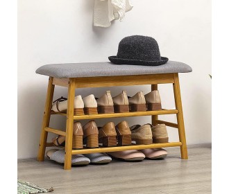 Παπουτσοθήκη - σκαμπό Nextdeco από μπαμπού Υ44x70x27εκ. Παπουτσοθήκη - σκαμπό Nextdeco από μπαμπού Υ44x70x27εκ.