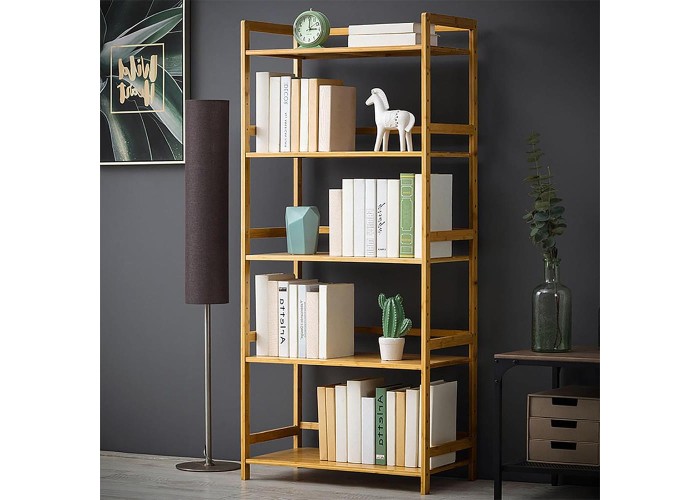 Βιβλιοθήκη Nextdeco από μπαμπού 5 επιπέδων Υ128x68x25εκ. Βιβλιοθήκη Nextdeco από μπαμπού 5 επιπέδων Υ128x68x25εκ.